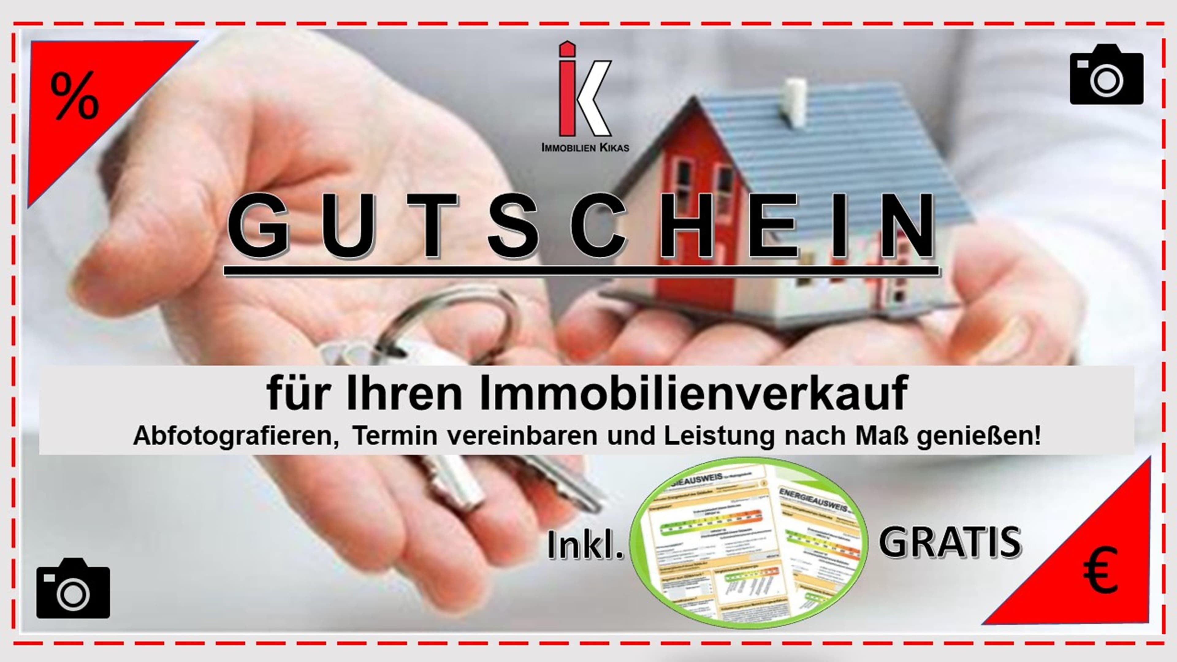 Gutschein für einen Immobilienverkauf in Flyer Style